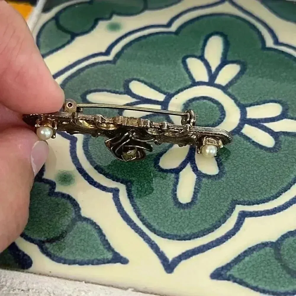 Vintage Faux Pearl Brooch